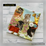 こだわりボタン☆USAコットンの携帯用ティッシュポーチ☆ kittens’ garden 
