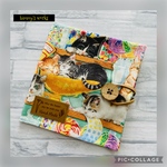 こだわりボタン☆USAコットンの携帯用ティッシュポーチ☆ Sweet Shop Kitties 