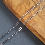 [1m] NEW 6.5mmx2.5mm  サージカルステンレスチェーン ボックスチェーン シルバー ニッケルフリー 金属アレルギー対応