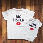 4枚セット　ひげ＆リップ・家族お揃いキッズTシャツ&ボディースーツ