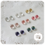ぷっくりこつぶピアス　**しかく**