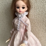 ブライス・リカちゃん服(ピンクのワンピース)