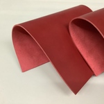 牛カラーヌメ　6デシ(20㎝×30㎝)２枚セット　レッド　お試し　本革　ハンドメイド　レザークラフト　革　レザー　leathercraft　革細工　ロウ引き　財布　キーケース　素材