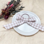 big ribbon♡gingham check