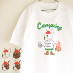 キャンプフレブル Tシャツ　メッセージ　お出かけ T　親子コーデ　キャンプ　
