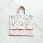 フローラ　フリル　レッスンバッグ　絵本バッグ　手提げ　通園バッグ　通学バッグ 