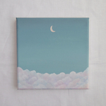 〔no.5〕アクリル画 空と月