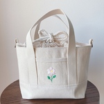 帆布トートバッグ　刺繍