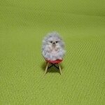 仰向けハリネズミ 羊毛フェルト