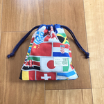 国旗★コップ袋★紐両サイドタイプ★小さい巾着