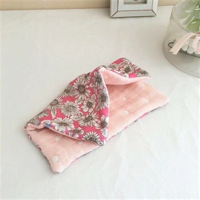 ハンドメイド8重ガーゼハンカチ リバティ（ベッツィ）、リネン