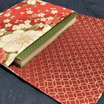 華やか八重桜赤＊御朱印帳入れ