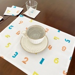 【受注製作】リバーシブル　ランチョンマット☆数字