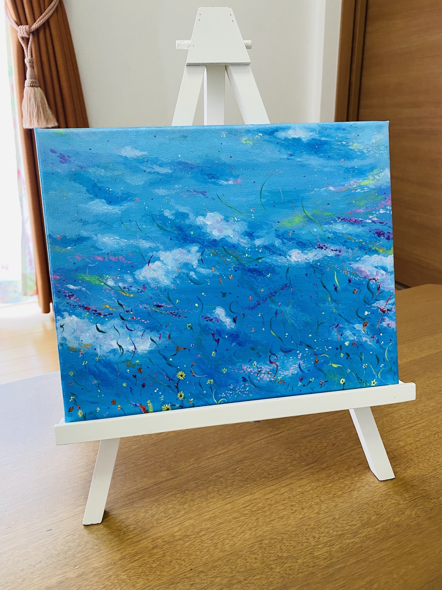 絵画　『メルヘンと鶯』　春の絵　アクリル画 楽天市場】鈴木加弥 「 梅に鶯 」 色紙絵 : 内田画廊