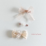 ［送料込］ベビーキッズヘアクリップ3点セット