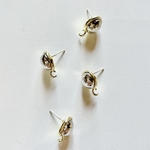 ◉last1点◉【4pcs gold#ls】アンティーク風ゴールドピアスパーツ
