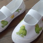 デコ上履き カエル