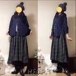異素材後ろプリーツフリルコットンネイビーブラウス💖着こなし色々。羽織るだけでも可愛い❤️上品。大人可愛い。デート❤️オフィス。
