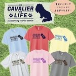 うちの子お名前入りキャバリアドライTシャツ