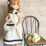 リカちゃん＊小さなドットのワンピース