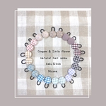 【2セット】natural hair gomu＊gingham &little magar＊姉妹でお揃い＊ゴムは簡単に取り替えられます＊ゴム選べます＊通園＊通学＊子供ヘアゴム＊パッチンピンとヘアゴム🧸