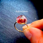 〖再販〗【蛇とガーネット】白蛇のタリスマンリング✶無限の発展✶ring of talisman/KakeraPlants