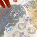 送料無料🆓かすみ草とシェル(パープル)のシーリングスタンプ