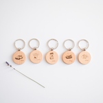 オリジナルネームキーホルダー 〈name key ring motif〉自分のお名前キーホルダー作ってみませんか？　命名書　出産記念日　1stバースデー　お誕生日　出産祝い　プレゼント　席札