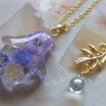 ◇794　🐧ぺんぎんとライトアメジストのネックレス❁