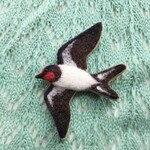 ★４月16日まで★定形外郵便は送料無料★野鳥シリーズ☆燕さんブローチ