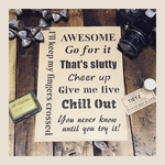 ハガキサイズ『スラングSET』ステンシルシート【送料無料】