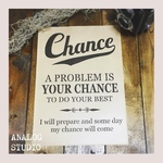 ハガキサイズ『CHANCE』ステンシルシート【送料無料】