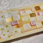 ♡ 春　イエローマーガレット　トールペイント♡表札２０センチ