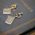 ビーカーピアス/イヤリング/ノンホールピアス（gold）