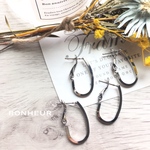 [A1251]   import フープピアス チタン製 パーツ シンプル  ピアス  2pcs