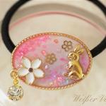 サクラサクサク＊桜とウサギ＊春のヘアゴム