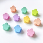ミニ　花　フラワー　ヘアクリップ バンスクリップ  10個セット
