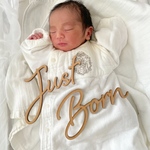 【木製レターバナー】Just Born  |  E type