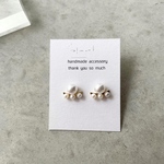 パール4粒ピアス・樹脂ピアス・イヤリング