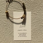 多様な字体と用紙◆ショップカード / 名刺 / サンキューカード / アクセサリー台紙《Pure》