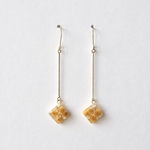 ゆれる◇ﾊﾅﾋﾞﾗﾄﾞﾛｯﾌﾟﾋﾟｱｽ/ﾉﾝﾎｰﾙﾋﾟｱｽ◇ミモザイエロー