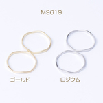 M9619-R  30個 デザインリングパーツ ウェーブラウンド 18mm 3x(10ヶ)