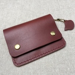 猫のチョットそこまで小銭入れ 　ワインレッド
