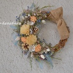 【母の日2022】小花のナチュラルクレセントwreath