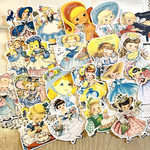 ❤️再販✖️5❤️今なら選べるおまけ付き❤️20枚❤️レトロガール❤️ダイカットいろいろセット②