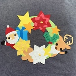 壁面飾り　クリスマスリース
