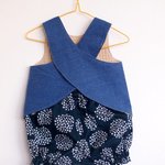 春色セットアップ☆バッククロススタイ☆ネイビー