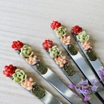 クレイ多肉ピンセット♡多肉寄せ植え♪ネイル♪つまみ細工♪防水