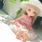 天使のおさんぽチェックワンピースセット♡ピンク