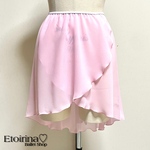 chiffon pull-on skirt (スワロ有／無)シュガー　バレエ　巻きスカート　エトワリーナ